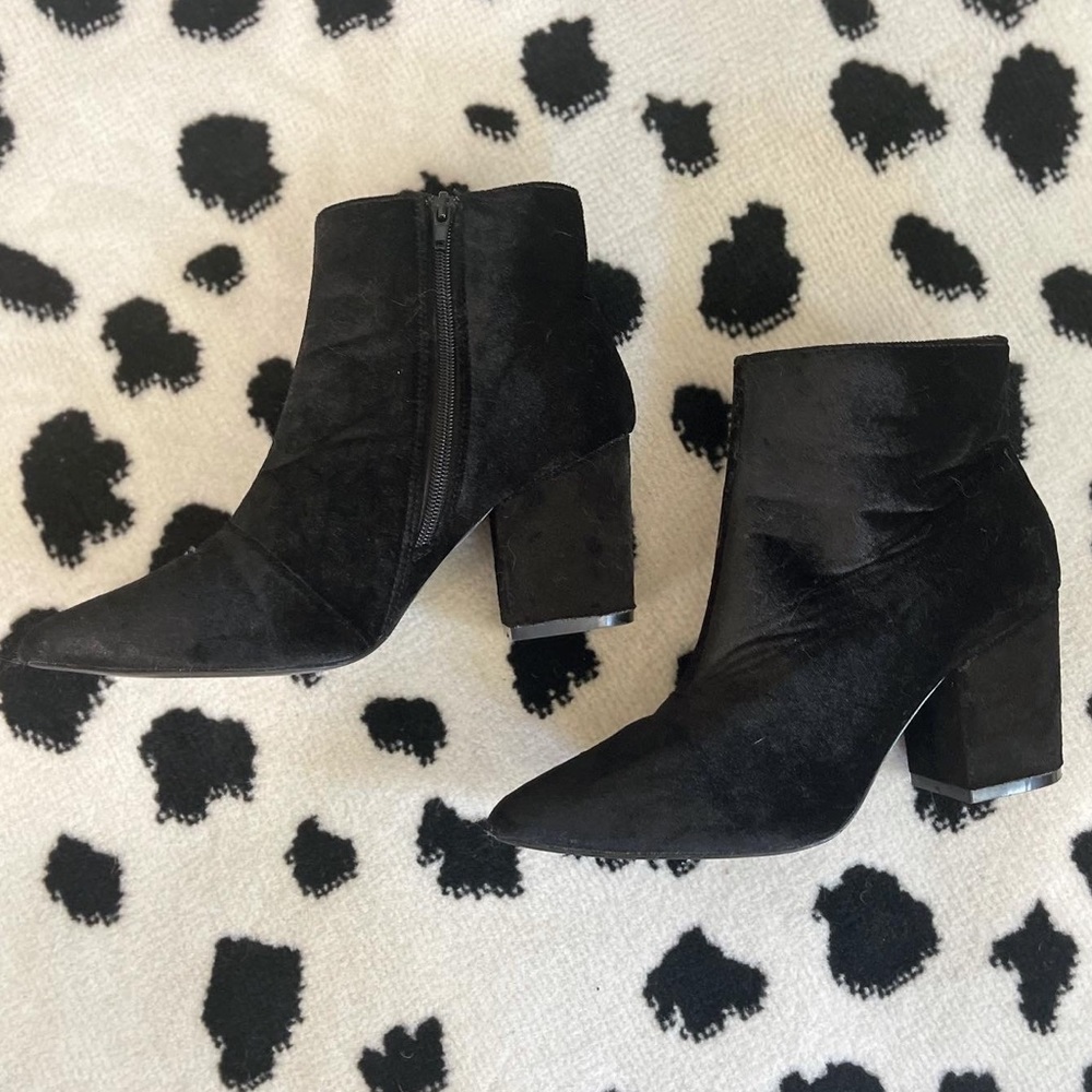 Velvet Steve Madden pointy toe booties